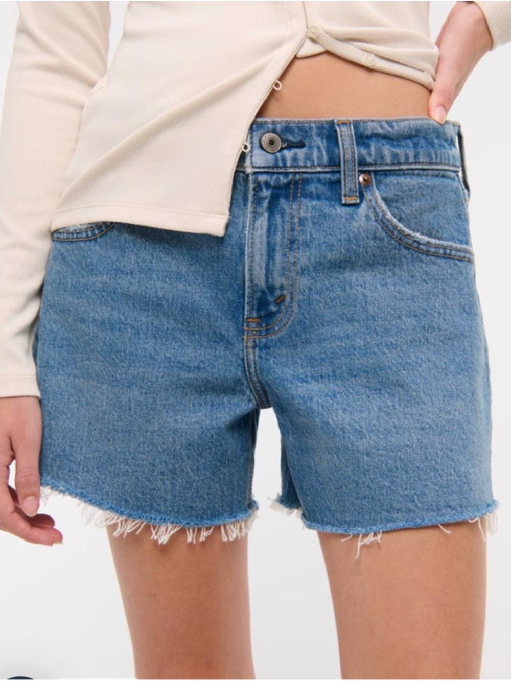 Abercrombie Mid-Rise Shorts—NWT